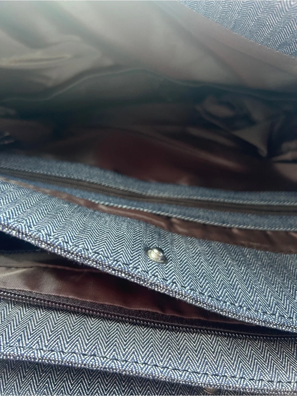 Herringbone Pattern lap top bag choice of free bag charm